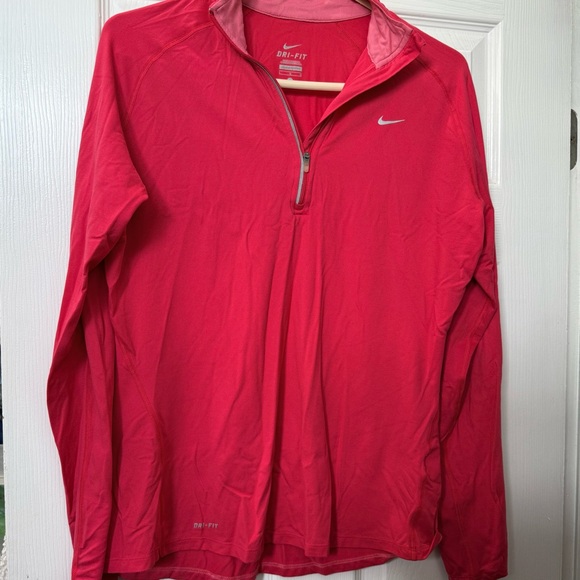 Nike Jackets & Blazers - Nike Dri-FIT Pink Half-Zip Pullover